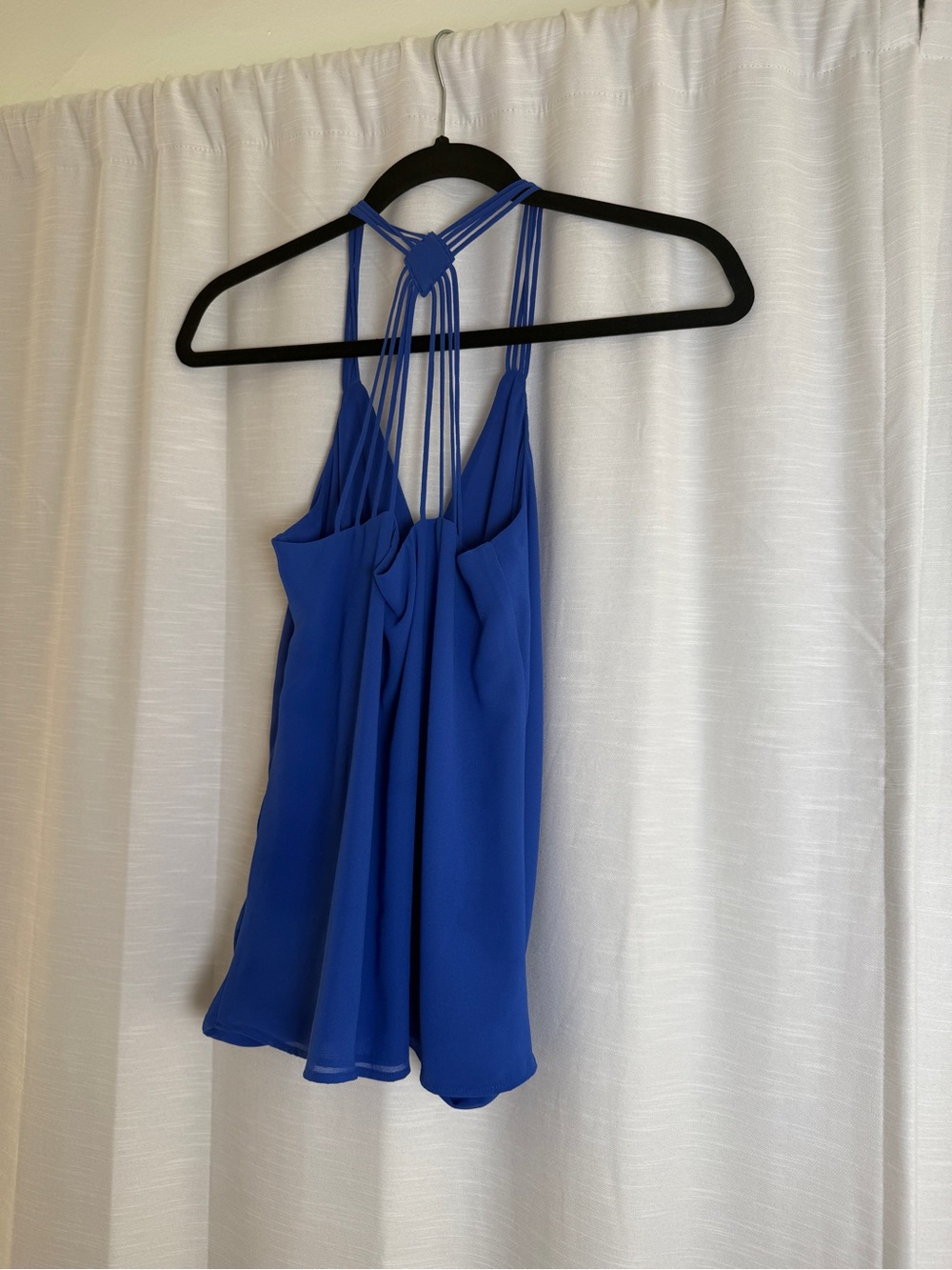 Naked Zebra Royal Blue Strappy Racerback Tank Top | Size S - Picture 8 of 12